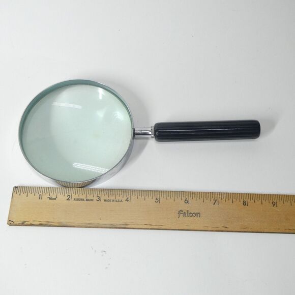 ATCO Reading Glass Magnifier Vintage Magnifying Glass w/Box - Picture 7 of 8